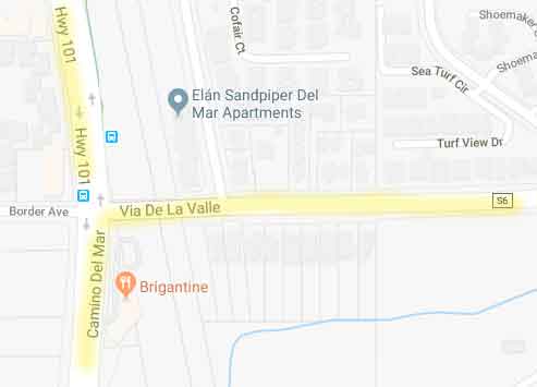 The road Via De La Valle is reported in both Solana Beach and Del Mar, and the intersecting highway 101 or Camino Del Mar are also changing in name depending on reporting from del Mar vs. Solanaa Beach, so the total motorcycle accidents should be combined as they are the same roads.