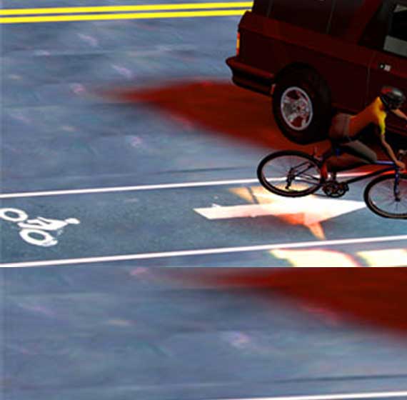 The right hook is a common bicycle v. car accident scenario, occuring even when the bicycle is iriding in a designated bike lane.